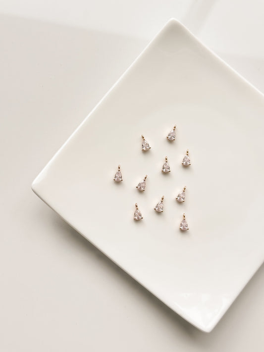 Mini Zircon Teardrops (10 PCS) Charms