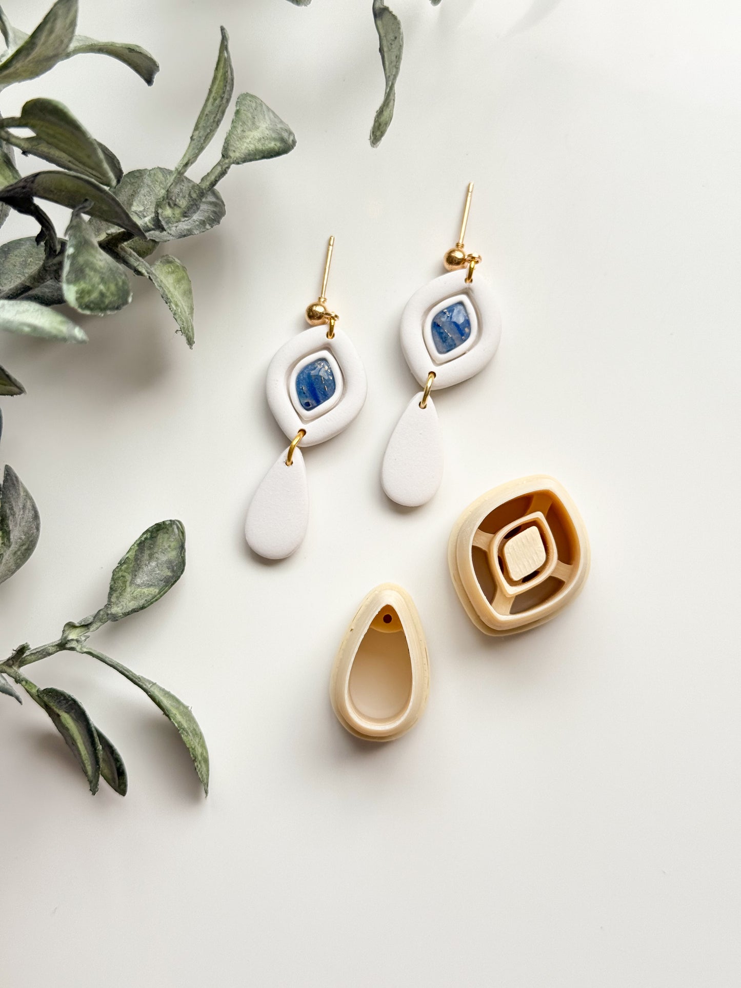 Soft Diamond Drop Set Clay Cutter