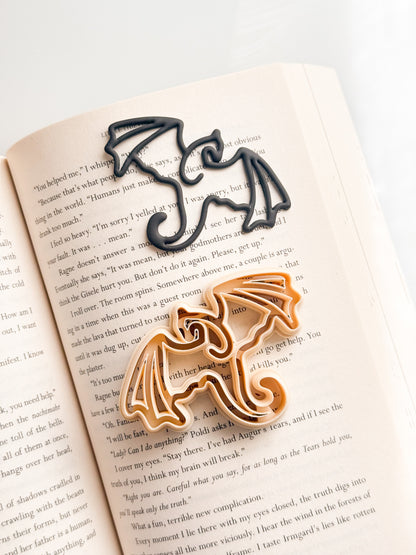 Dragon Paperclip Style Bookmark Clay Cutter