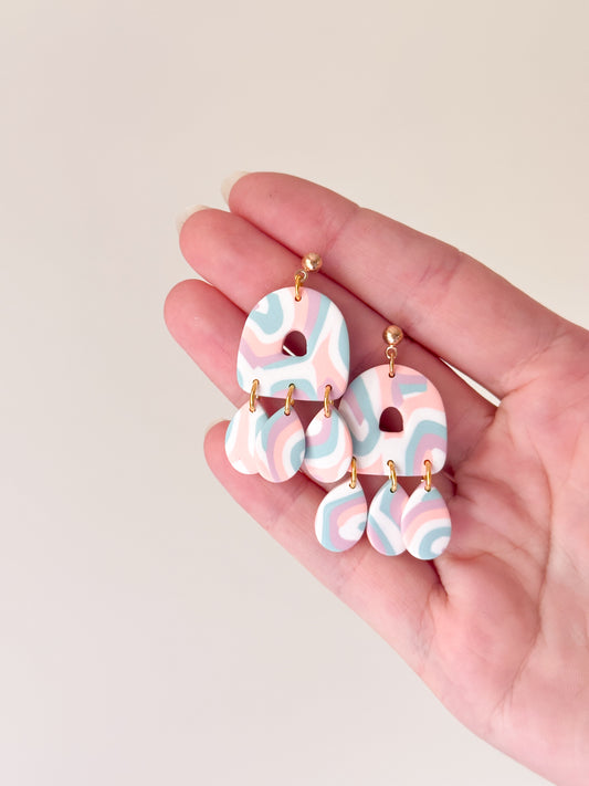 Boucles d'oreilles pastels