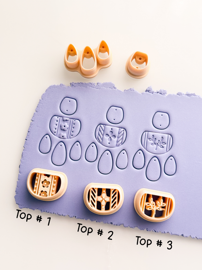 Fancy Tops Dangle Drill Guides Clay Cutter