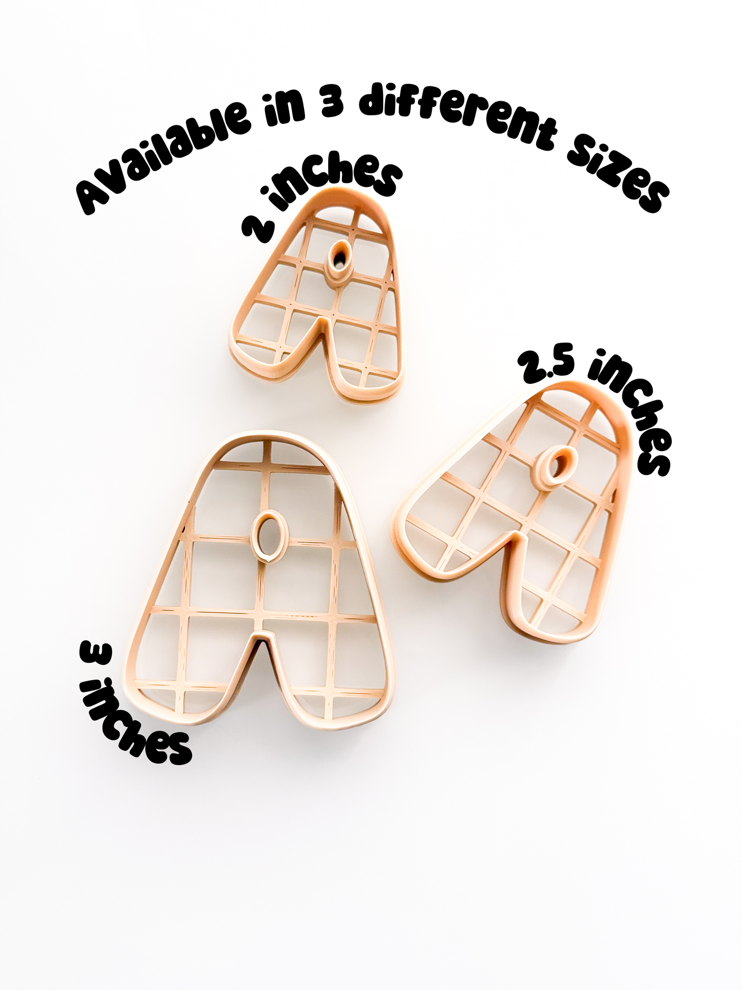 Giant Bubble Letters For Polymer Clay Clay Cutters