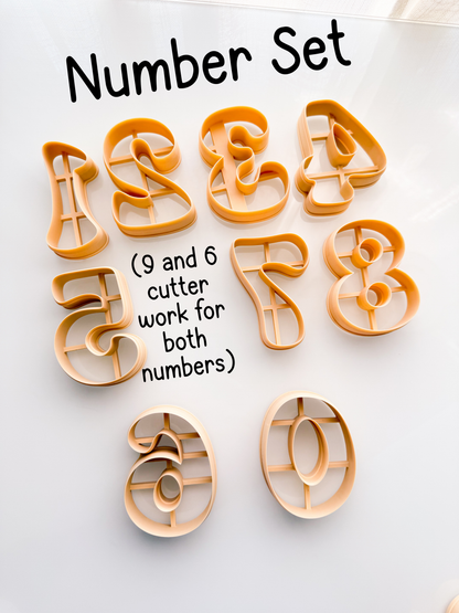 Bubble Numbers And Symbols For Polymer Clay Pottery Ceramics Clay Cutters