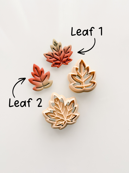 Fall Leaves Clay Cutters