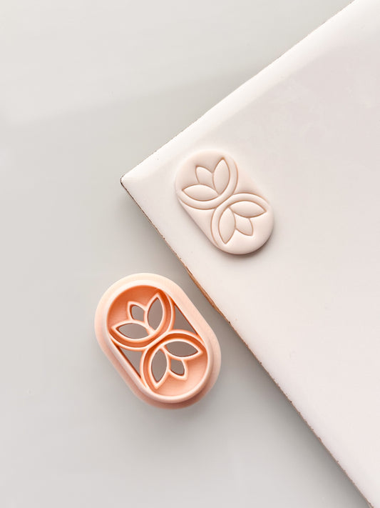 Embossed Floral Inspired Shape Clay Cutter
