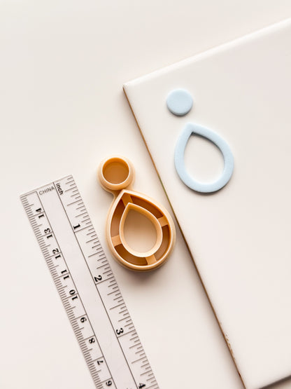 Windowed Teardrop Set Clay Cutter