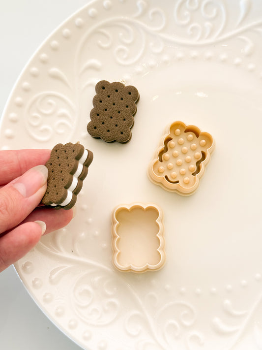Scalloped Ice Cream Sandwich Clay Cutter Set