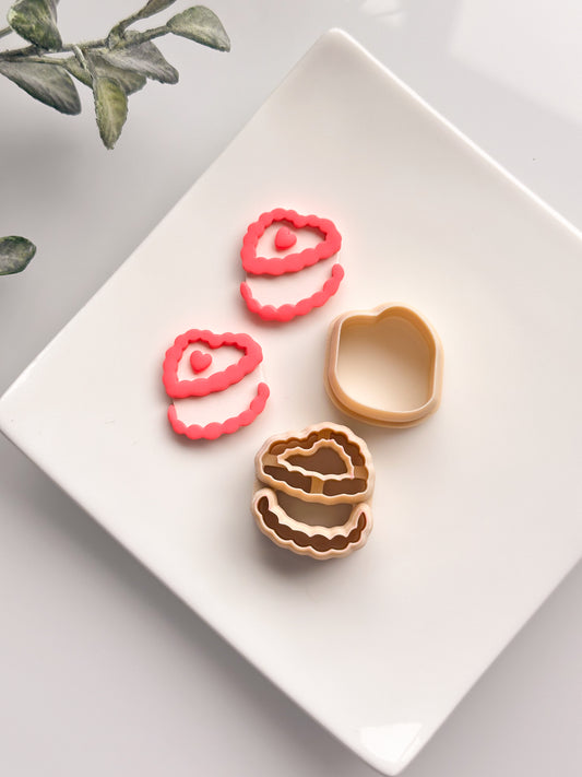 Heart Cake Clay Cutter Set