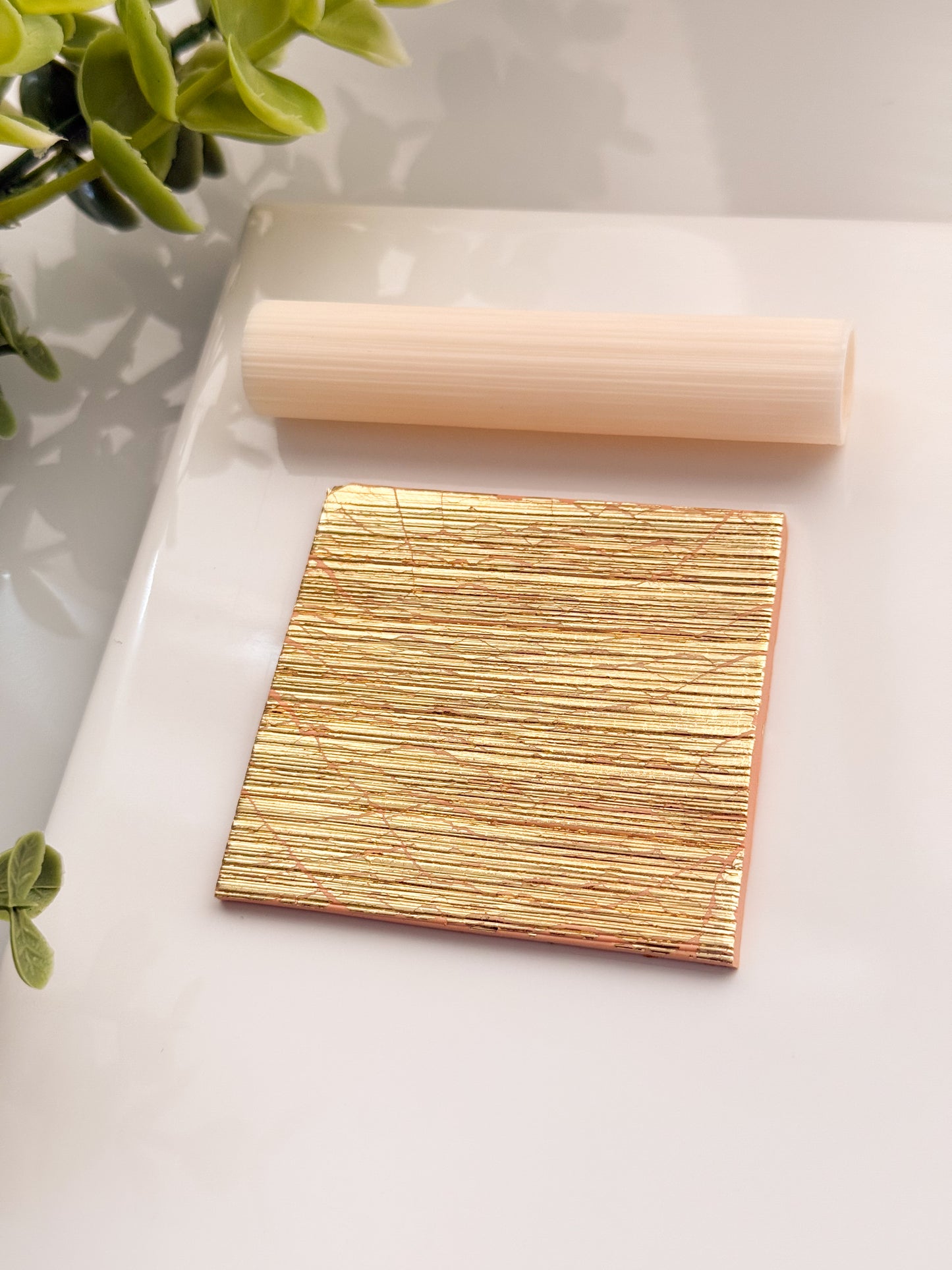 Brushed Metal Resin Roller