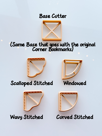 Stitched 2 Corner Bookmarks - November