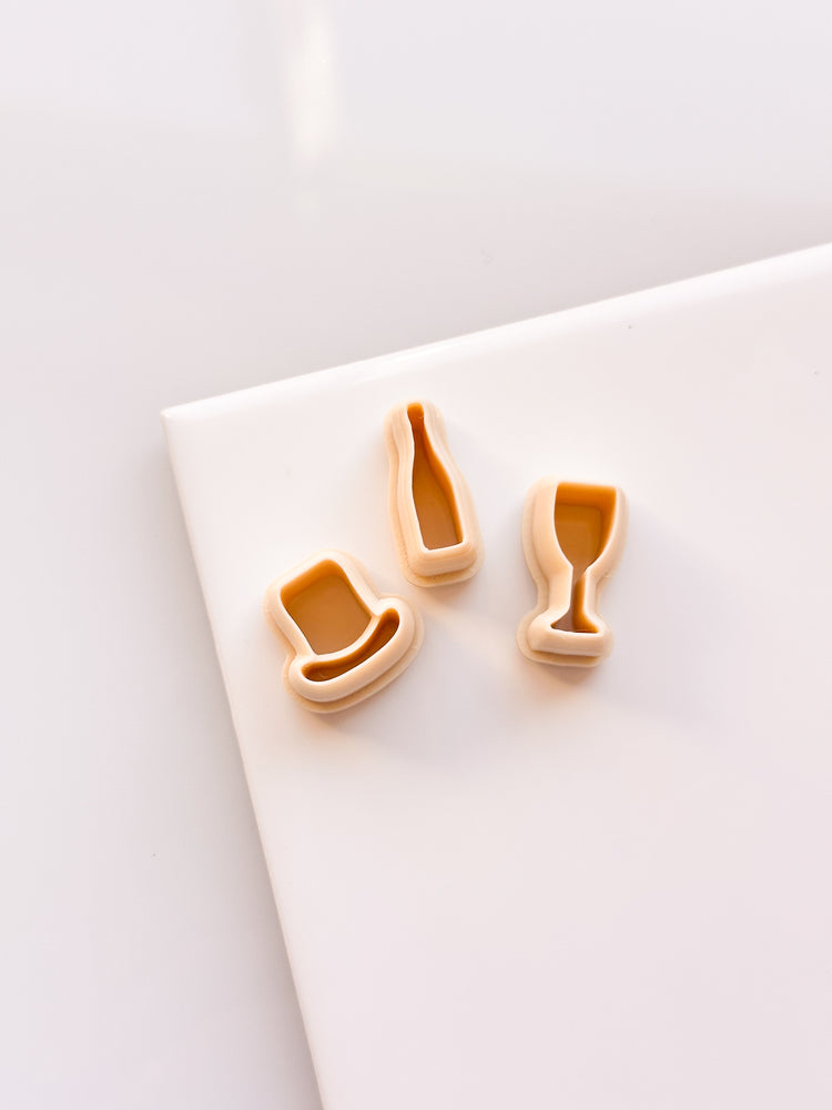 Mini NYE Shapes Clay Cutters