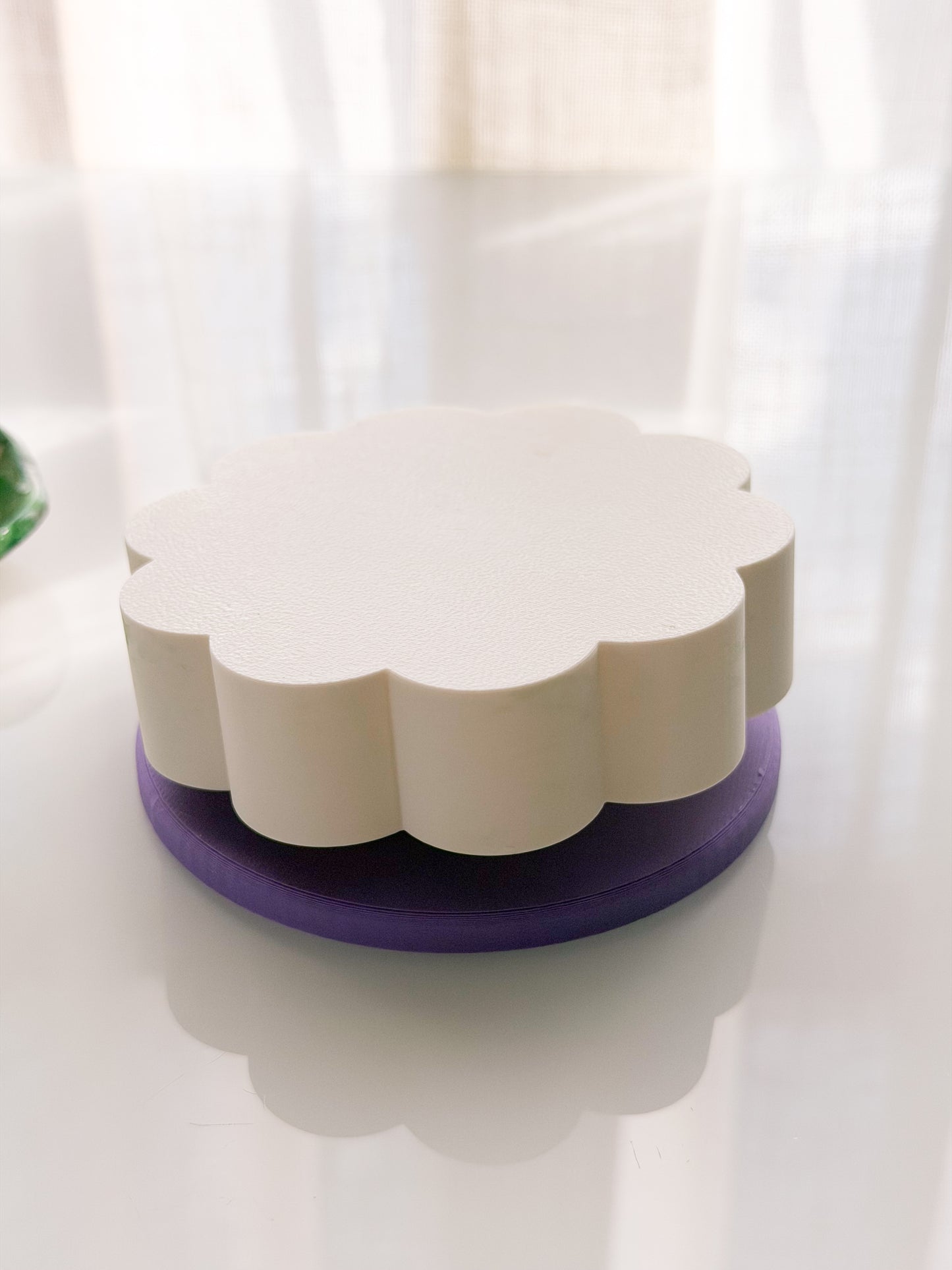 Spinning Holder for Trinket Dish Polymer Clay Ceramic Pottery