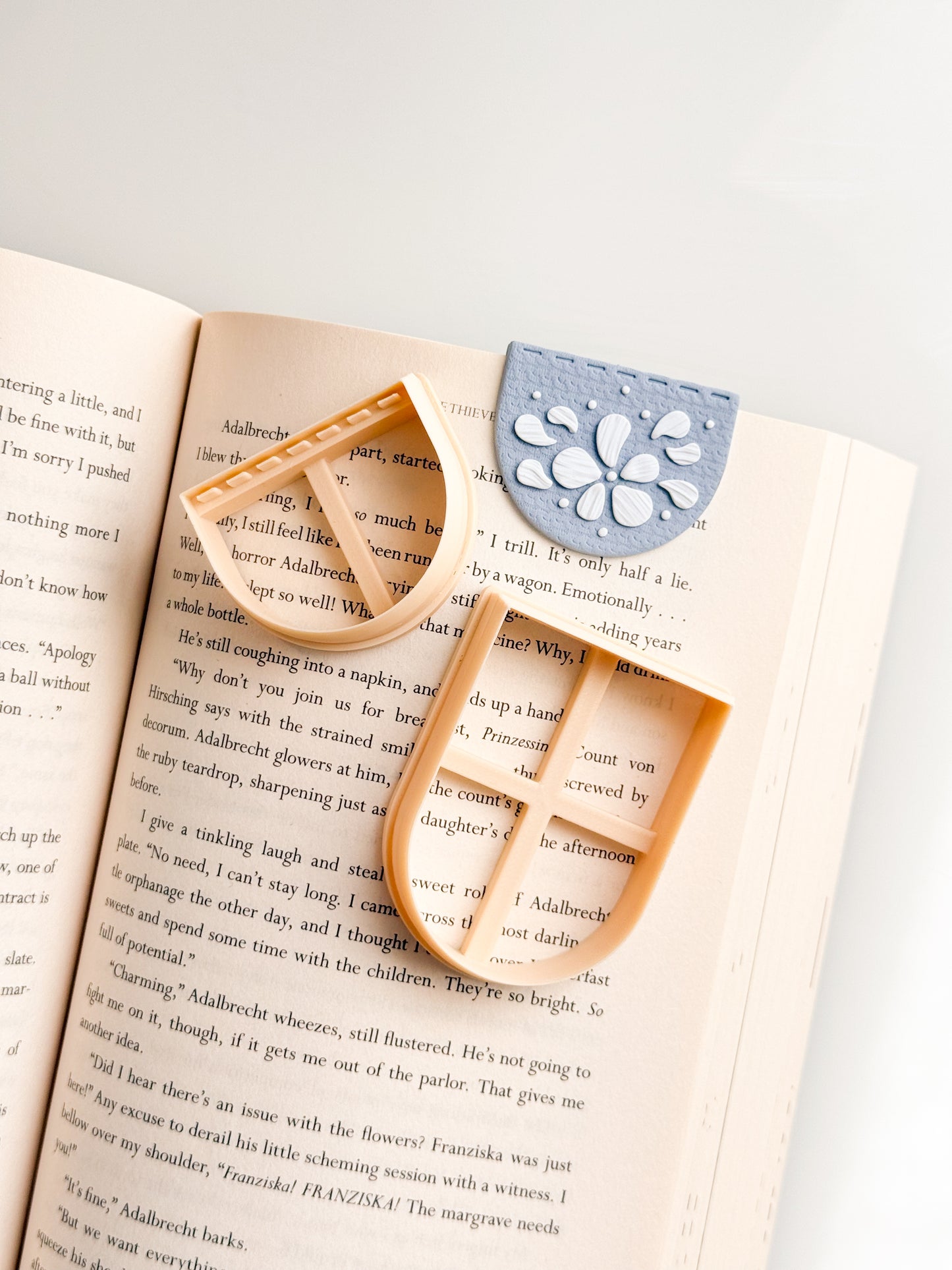 Wide Stacked Bookmark Clay Cutter