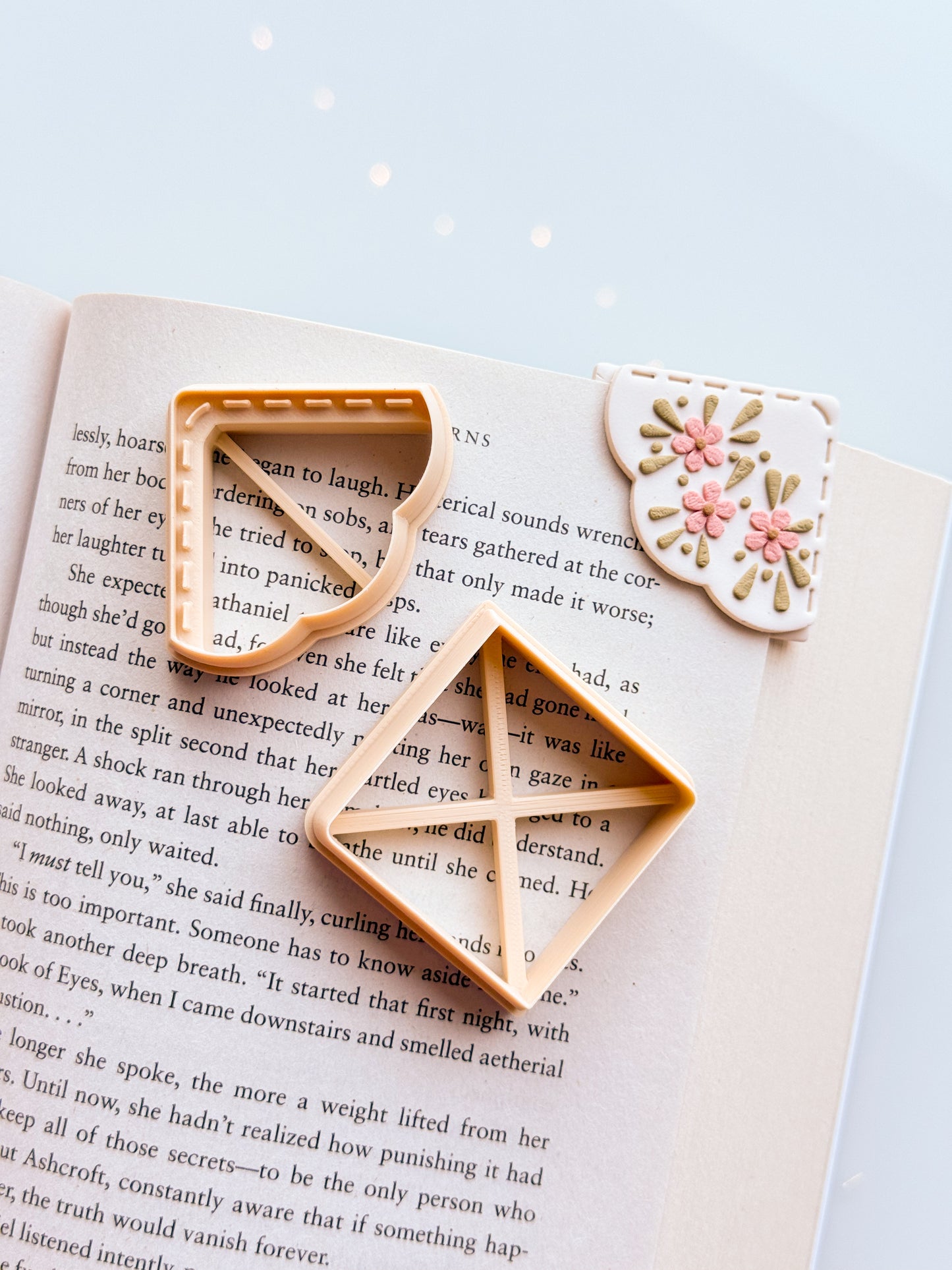 Stitched 2 Corner Bookmarks - November