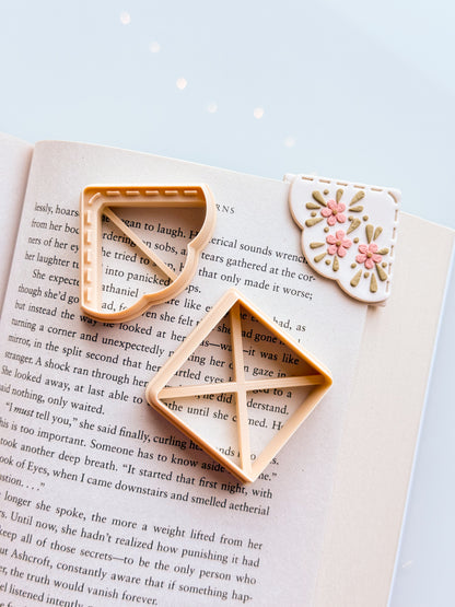Stitched 2 Corner Bookmarks - November