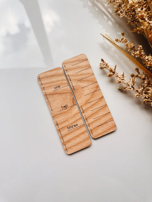 Jewelry Ash Hardwood Ruler