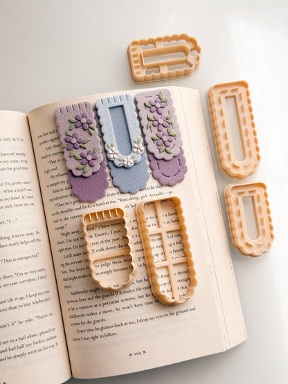 Scalloped Stacked Bookmark 2 Clay Cutter