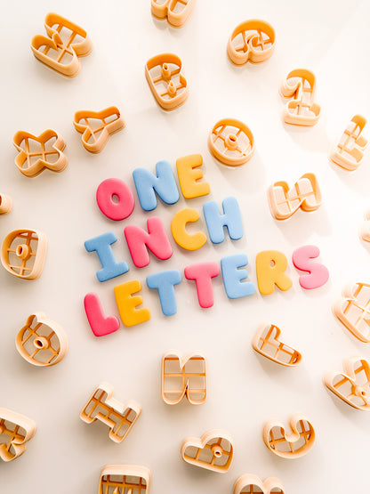 1 Inch Letters For Polymer Clay Clay Cutters