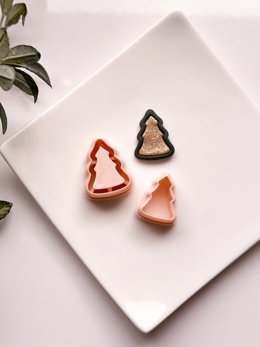 Christmas Tree Bezel Clay Cutter Set