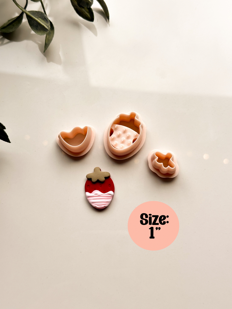 Chocolate Strawberry Clay Cutter Set