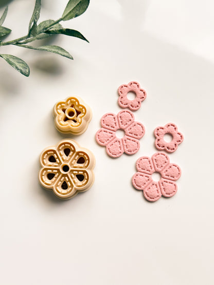 Stitched Flowers Clay Cutter Set
