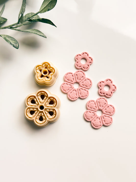 Stitched Flowers Clay Cutter Set