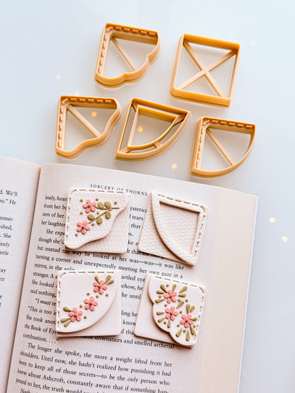 Stitched 2 Corner Bookmarks - November