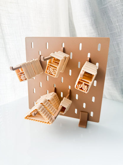 Mini Peg Board Display 3D Printed