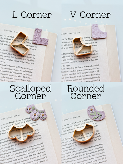 Fancy Corner Bookmark Clay Cutters
