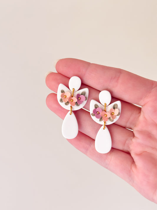 Boucles d'oreilles fleuries