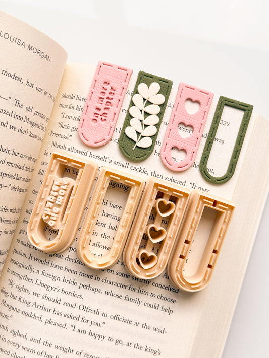 Narrow Stitched Stack Bookmark Clay Cutter
