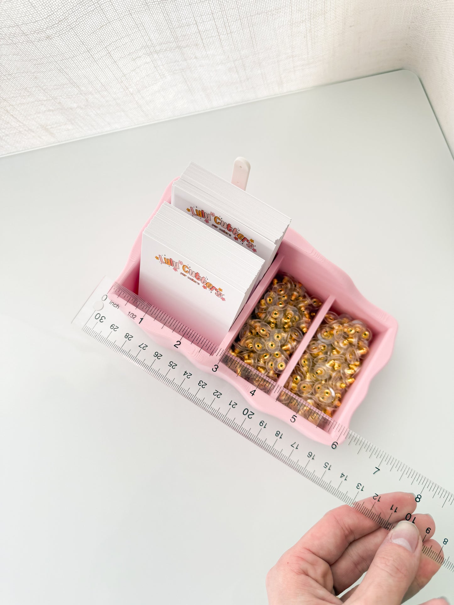 Organic Earring Card Holder 3D Printed