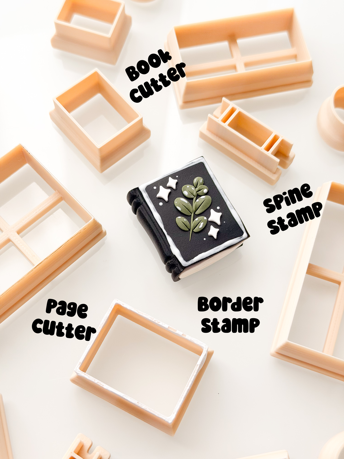 Build A Book Clay Cutter + Stamp Sett