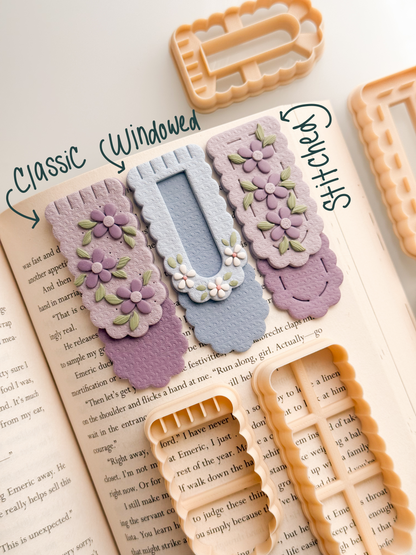 Scalloped Stacked Bookmark 2 Clay Cutter