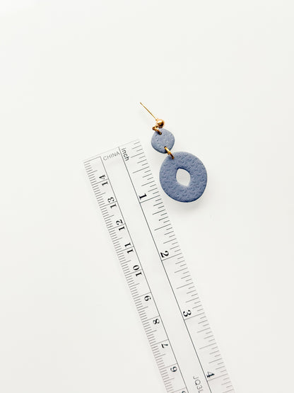 Soft Windowed Oval Dangle Clay Cutter Set - Drill Guides