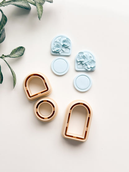 Bordered Dangle Clay Cutter Set