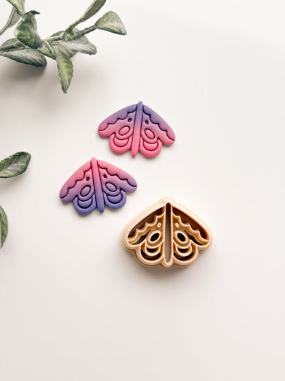 Embossed Moth Clay Cutter