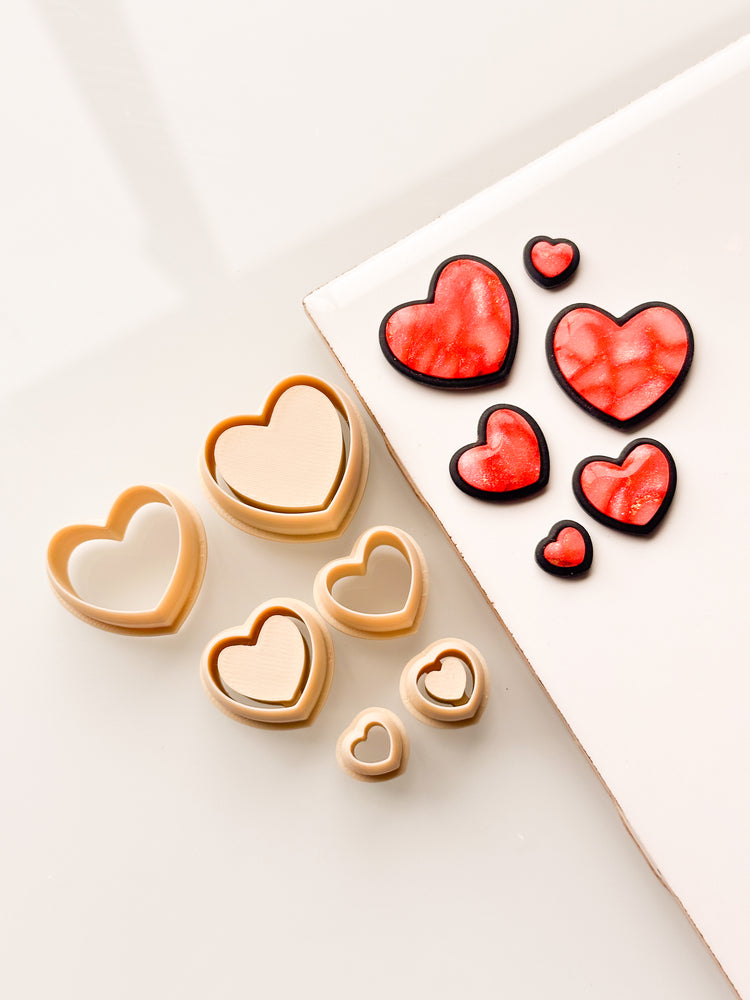 Heart Bezels Clay Cutter Set