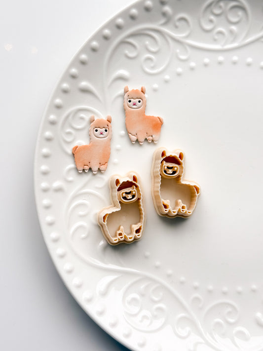 Llama Mirrored Set Clay Cutters