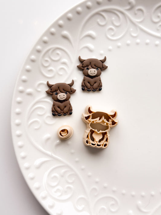 Highland Cow Clay Cutters