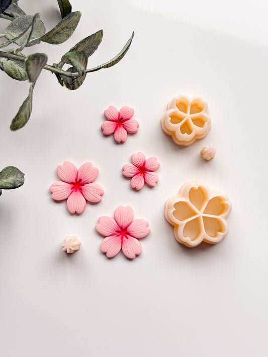 Cherry Blossoms (R) Clay Cutters (Stamp Included)