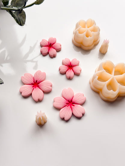Cherry Blossoms (R) Clay Cutters (Stamp Included)