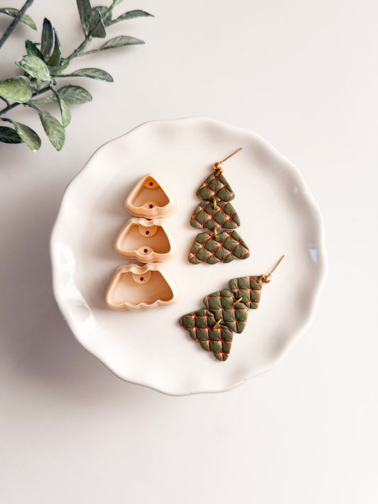 Triple Tree Dangle Clay Cutter