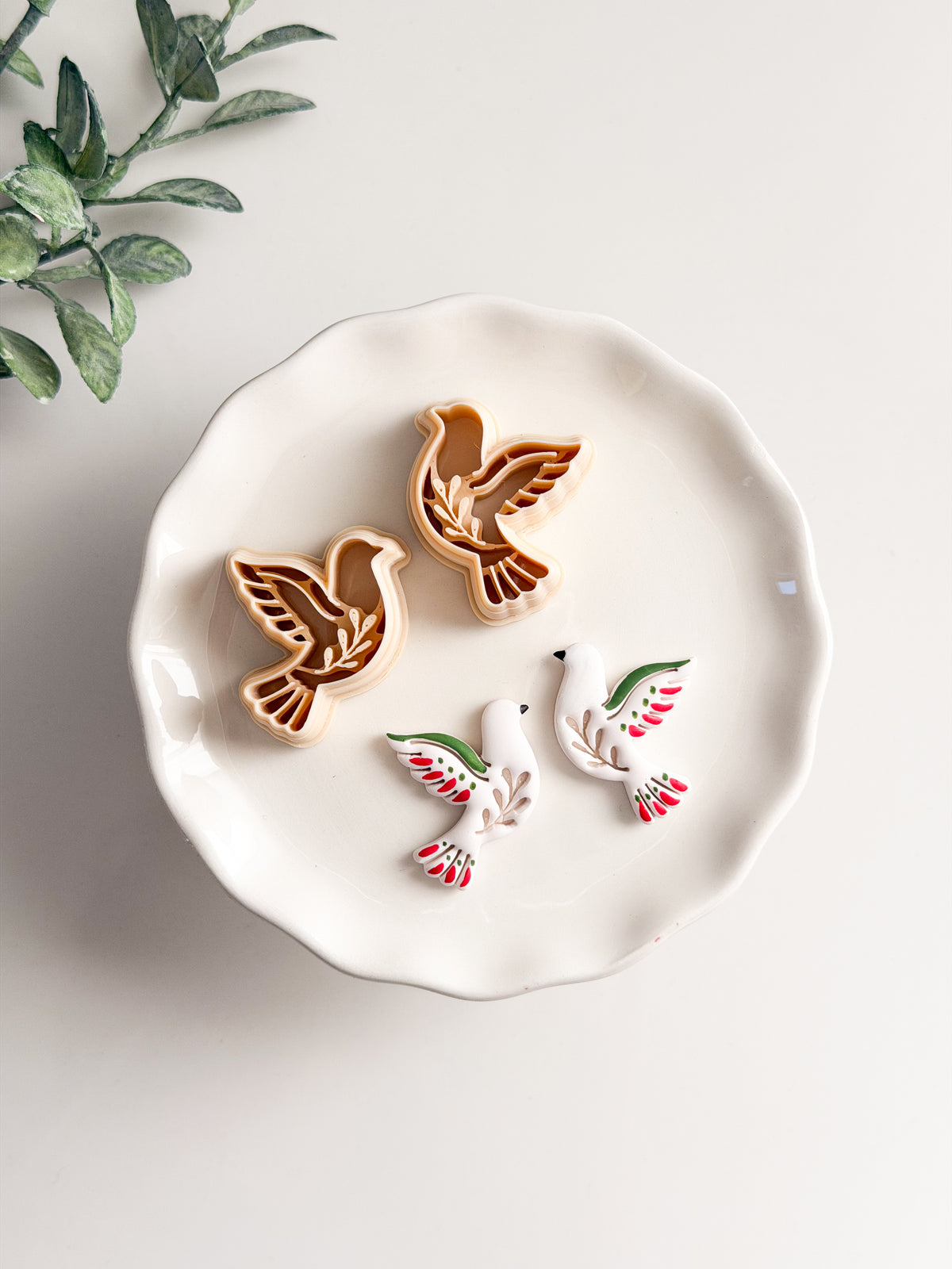 Elegant Dove Clay Cutter