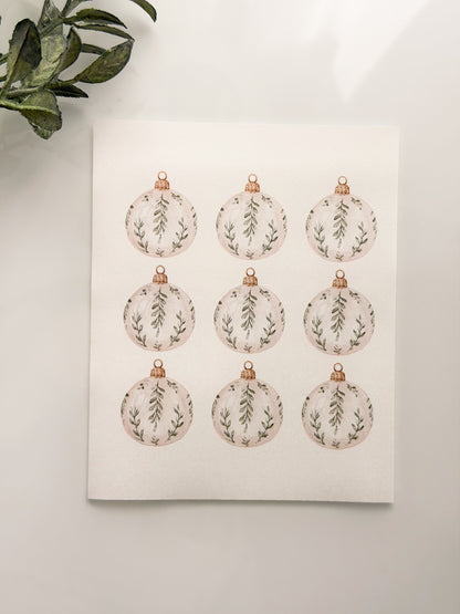 Winter Christmas Themed Transfer Sheet + Clay Cutter Combo