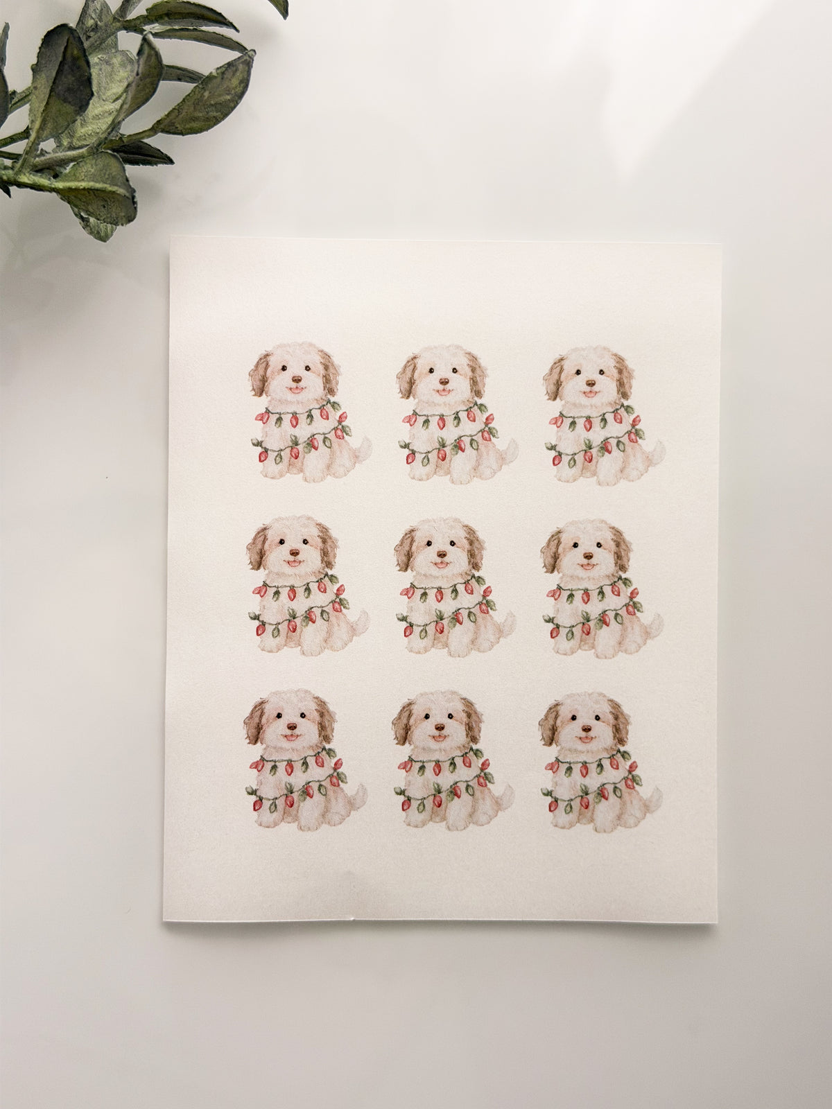 Winter Christmas Themed Transfer Sheet + Clay Cutter Combo