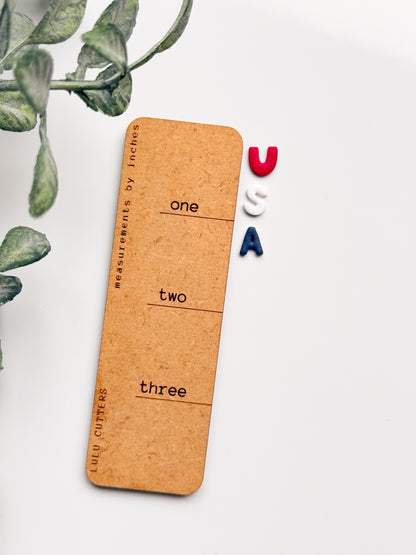 USA Mini Letters Clay Cutter