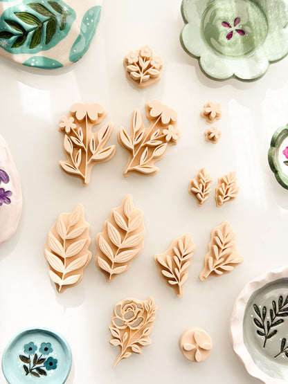 Clay Floral Stamps Polymer Clay Air Dry Clay Ceramic Pottery (Copy) (Copy)