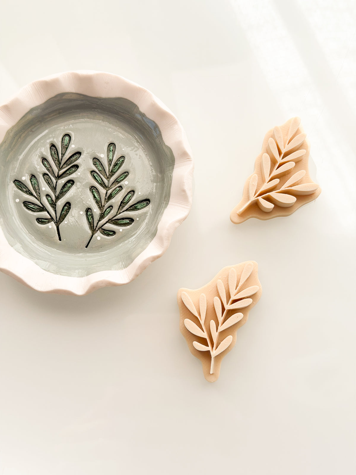 Clay Floral Stamps Polymer Clay Air Dry Clay Ceramic Pottery (Copy) (Copy)