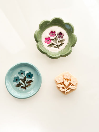 Clay Floral Stamps Polymer Clay Air Dry Clay Ceramic Pottery (Copy) (Copy)